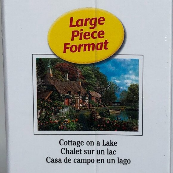 New sealed Ravensburger 300 pcs Large Format Puzzle-Cottage on A Lake - Picture 12 of 14